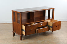 Load image into Gallery viewer, Ethan Allen Elements Sienna Wood Credenza Media Console Storage Cabinet
