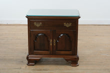 Load image into Gallery viewer, Ethan Allen Georgian Court Nightstand with Glass Top
