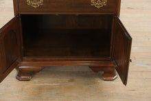 Load image into Gallery viewer, Ethan Allen Georgian Court Nightstand with Glass Top
