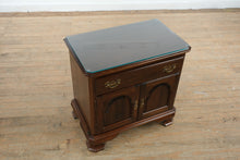 Load image into Gallery viewer, Ethan Allen Georgian Court Nightstand with Glass Top

