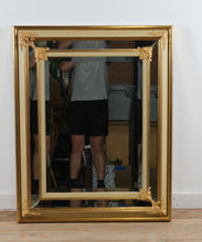 Load image into Gallery viewer, Ethan Allen Napoleon III Style Gold Framed Wall Mirror 31 5 x 39 5
