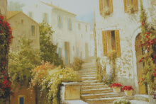 Load image into Gallery viewer, Steven Harvey Hilltop Village Mediterranean Landscape Framed Canvas Art 44 x 36
