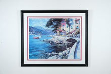 Load image into Gallery viewer, &quot;Entebbe&quot; Coastal Scene Print by Howard Behrens – Framed 40.5&quot; x 34.5&quot;

