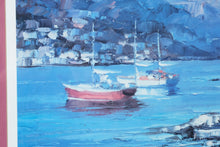 Load image into Gallery viewer, &quot;Entebbe&quot; Coastal Scene Print by Howard Behrens – Framed 40.5&quot; x 34.5&quot;
