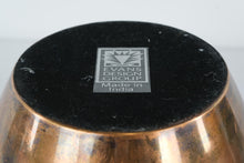 Load image into Gallery viewer, Evans Designs Group Copper Tone Planter India Ribbed Metal Vase Mid Century Style
