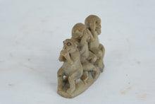 Load image into Gallery viewer, Carved Soapstone Three Wise Monkeys See Hear Speak No Evil China Figurine

