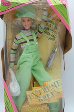Load image into Gallery viewer, Extreme Green Teen Skipper Doll, Mattel Cool Color Streaks Hair Play, Original Box
