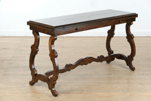 Load image into Gallery viewer, Rustic Folding Console to Dining Table – Expandable Trestle Base Design
