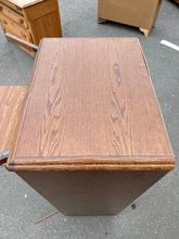 Load image into Gallery viewer, Oak Glass-Front Media &amp; Display Cabinet
