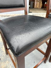 Load image into Gallery viewer, Counter Height Dining Table Set with 4 Leather-Back Chairs
