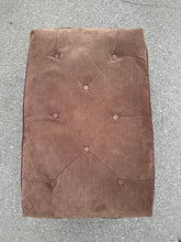 Load image into Gallery viewer, Tufted Brown Upholstered Ottoman – 28” x 18” x 16”
