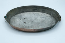 Load image into Gallery viewer, Lewis Conger New York Vintage French Copper Oval Au Gratin Pan Tinned Brass Handles
