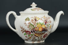 Load image into Gallery viewer, Johnson Bros “Pomona” Windsor Ware Teapot – Fruit Basket Design – Made in England

