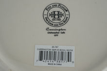 Load image into Gallery viewer, Fitz and Floyd Carrington Serving Bowl – Embossed Leaf Motif, Ivory &amp; Taupe
