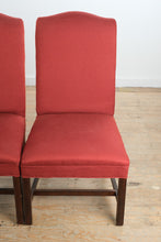 Load image into Gallery viewer, Fairfield Upholstered Parsons Dining Chairs Set of 4 Red Fabric Wood Frame
