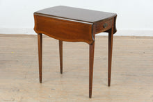 Load image into Gallery viewer, Jallon &amp; Heller Mahogany Pembroke Drop Leaf Side Table with Drawer
