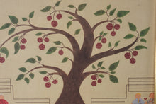 Load image into Gallery viewer, Family Tree Genealogy Wall Hanging Framed Folk Art Print 22 x 17.5
