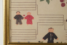 Load image into Gallery viewer, Family Tree Genealogy Wall Hanging Framed Folk Art Print 22 x 17.5

