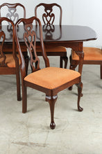 Load image into Gallery viewer, Pennsylvania House Solid Cherry Queen Anne Dining Table with 2 Leaves and 6 Chairs
