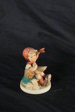 Load image into Gallery viewer, Vintage Goebel Hummel Farewell Figurine Girl With Lamb Basket TMK Porcelain
