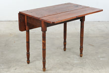 Load image into Gallery viewer, Antique Farmhouse Pine Drop Leaf Dining Table
