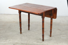 Load image into Gallery viewer, Antique Farmhouse Pine Drop Leaf Dining Table
