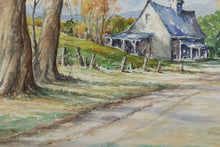 Load image into Gallery viewer, C.P. Logan Watercolor on Paper &quot;Autumn Homestead&quot;
