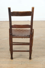 Load image into Gallery viewer, Antique Farmhouse Chair with Woven Seat

