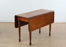 Load image into Gallery viewer, Antique American Farmhouse Drop Leaf Dining Table in Solid Walnut
