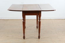 Load image into Gallery viewer, Antique American Farmhouse Drop Leaf Dining Table in Solid Walnut
