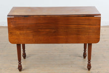 Load image into Gallery viewer, Antique American Farmhouse Drop Leaf Dining Table in Solid Walnut
