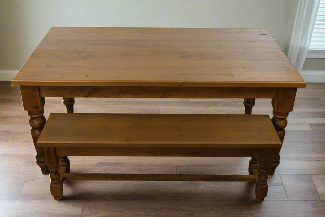 Farmhouse Dining Table and Bench