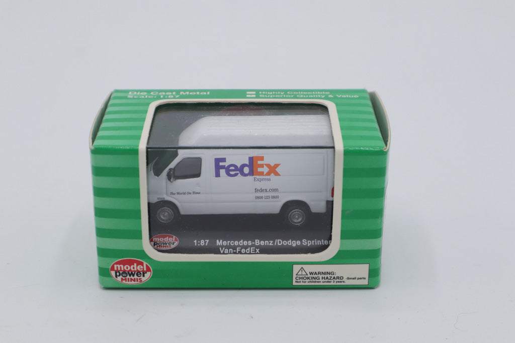 Model Power Minis Mercedes-Benz/Dodge Sprinter Van – FedEx (1:87 Diecast, #19222)