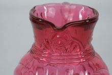 Load image into Gallery viewer, Fenton Country Cranberry Caprice Glass Pitcher Clear Handle 8 Inch
