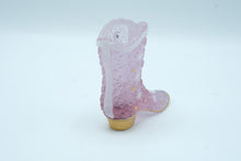 Load image into Gallery viewer, Fenton 95th Anniversary Satin Glass Victorian Boot | Empress Rose, Snowflake Design
