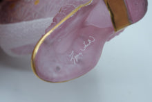 Load image into Gallery viewer, Fenton 95th Anniversary Satin Glass Victorian Boot | Empress Rose, Snowflake Design
