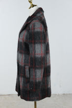Load image into Gallery viewer, Fifteen Twenty Womens Small Plaid Mohair Blend Double Breasted Coat USA Made
