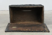 Load image into Gallery viewer, Antique Embossed Metal Clad Wood Chest Asian Figural Scenes on Casters
