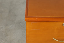Load image into Gallery viewer, Modern Two Drawer Locking File Cabinet in Cherry Finish
