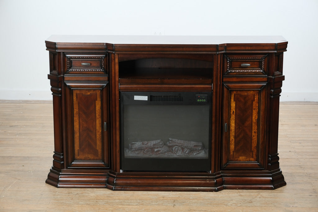 Fireplace Console Cabinet by Great World – 58” Wide