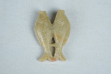 Load image into Gallery viewer, Vintage Carved Soapstone Double Fish Pendant Chinese Symbolic Folk Art
