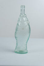 Load image into Gallery viewer, Vintage Italian Pescevino Fish Shaped Aqua Glass Wine Bottle 13 Inch
