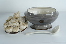 Load image into Gallery viewer, Fitz and Floyd “Carrington” Covered Tureen with Ladle – Handcrafted Ceramic Centerpiece
