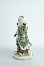 Load image into Gallery viewer, Fitz and Floyd Winter Garden Santa Figurine – Original Box – Hand-Painted Holiday Collectible
