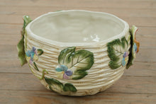 Load image into Gallery viewer, Fitz &amp; Floyd Classics “Old World Rabbits” Ceramic Centerpiece / Cachepot – Handcrafted Floral Basket
