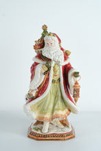 Load image into Gallery viewer, Fitz and Floyd Damask Holiday Santa Centerpiece – 19-616 – Original Box, Stunning Hand-Painted Detail
