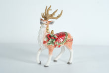 Load image into Gallery viewer, Fitz and Floyd Holiday Home Deer Figurine – 2020 Design, Original Box – Festive Hand-Painted Décor
