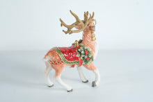 Load image into Gallery viewer, Fitz and Floyd Holiday Home Deer Figurine – 2020 Design, Original Box – Festive Hand-Painted Décor
