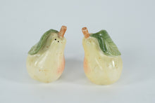 Load image into Gallery viewer, Fitz and Floyd Pear Salt &amp; Pepper Shaker Set – Handcrafted Ceramic – 4" Tall
