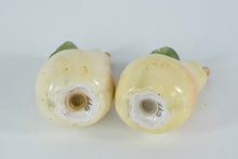 Load image into Gallery viewer, Fitz and Floyd Pear Salt &amp; Pepper Shaker Set – Handcrafted Ceramic – 4" Tall

